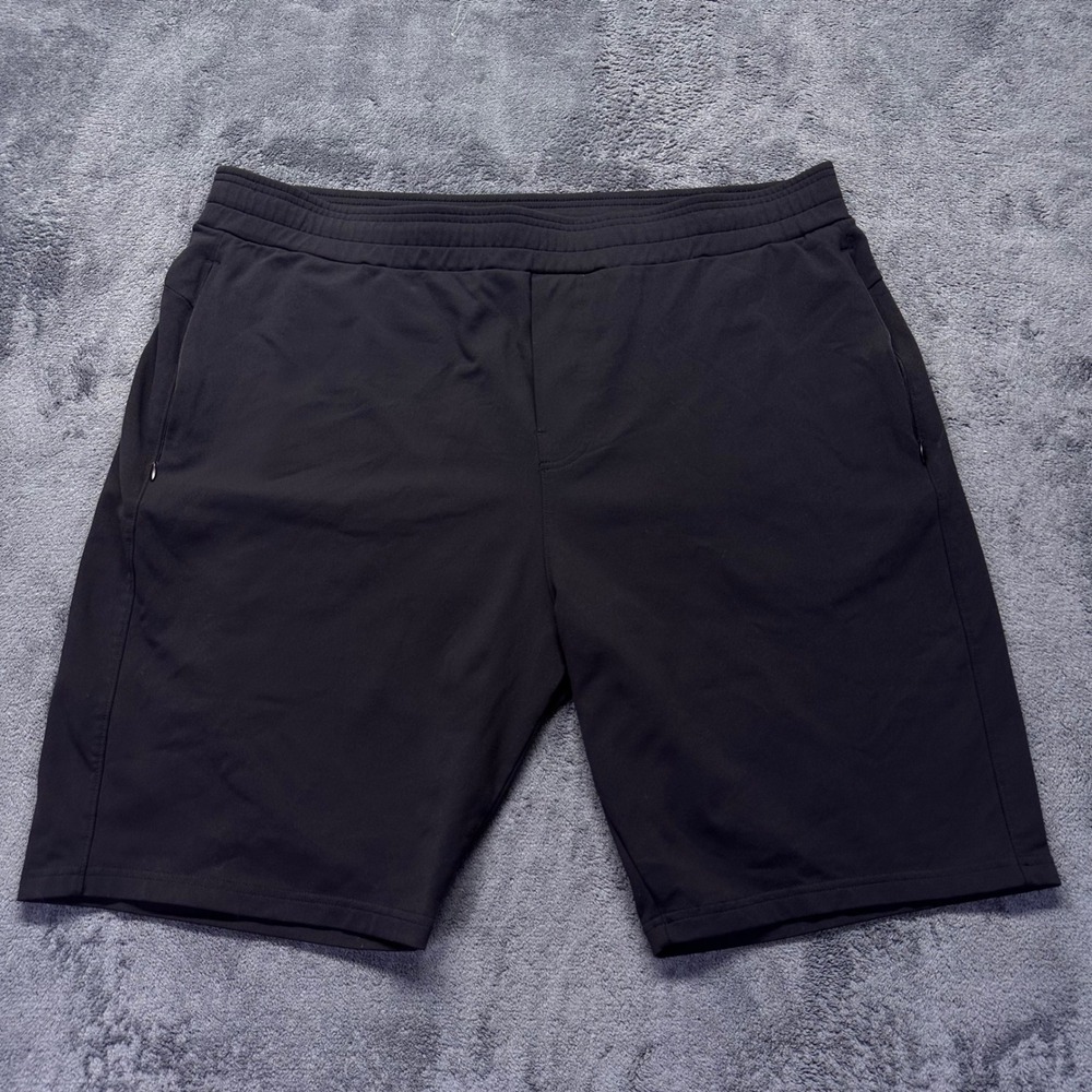 Public Rec All Day Every Day Shorts Mens 42 Black Performance Stretch Athletic